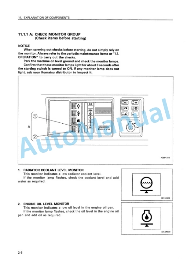 Komatsu D275A-2 Bull Dozer Operation and Maintenance Manual SEAM024601P 2 Komatsu D275A-2 Bull Dozer Operation and Maintenance Manual SEAM024601P - Image 2