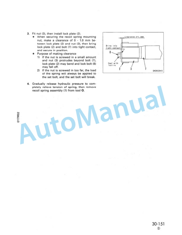 Komatsu D275A-2 Bull Dozer Shop Manual SEBM000207 5 Komatsu D275A-2 Bull Dozer Shop Manual SEBM000207 - Image 5