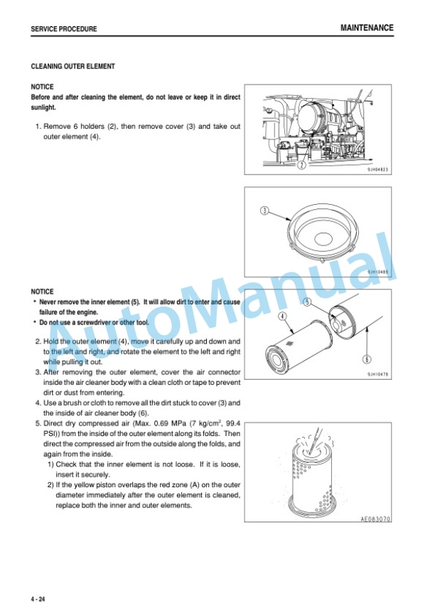 Komatsu D275A-5 Bull Dozer Operation and Maintenance Manual PEN00284-00 5 Komatsu D275A-5 Bull Dozer Operation and Maintenance Manual PEN00284-00 - Image 5