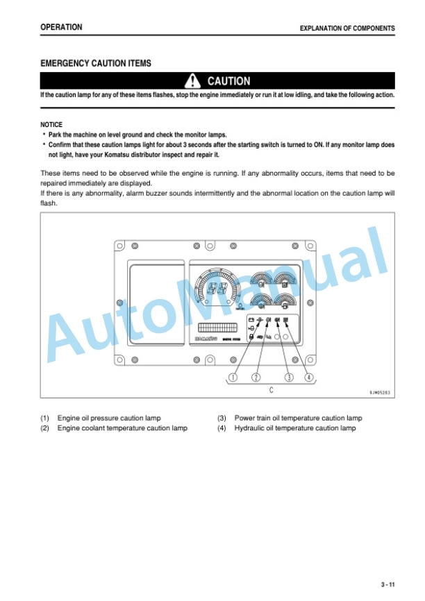 Komatsu D275A-5 Galeo Bull Dozer Operation and Maintenance Manual PEN00048-02 2 Komatsu D275A-5 Galeo Bull Dozer Operation and Maintenance Manual PEN00048-02 - Image 2