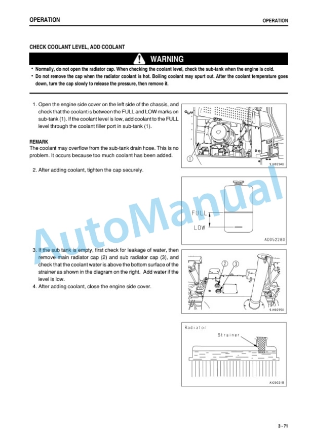 Komatsu D275A-5 Galeo Bull Dozer Operation and Maintenance Manual PEN00048-02 3 Komatsu D275A-5 Galeo Bull Dozer Operation and Maintenance Manual PEN00048-02 - Image 3