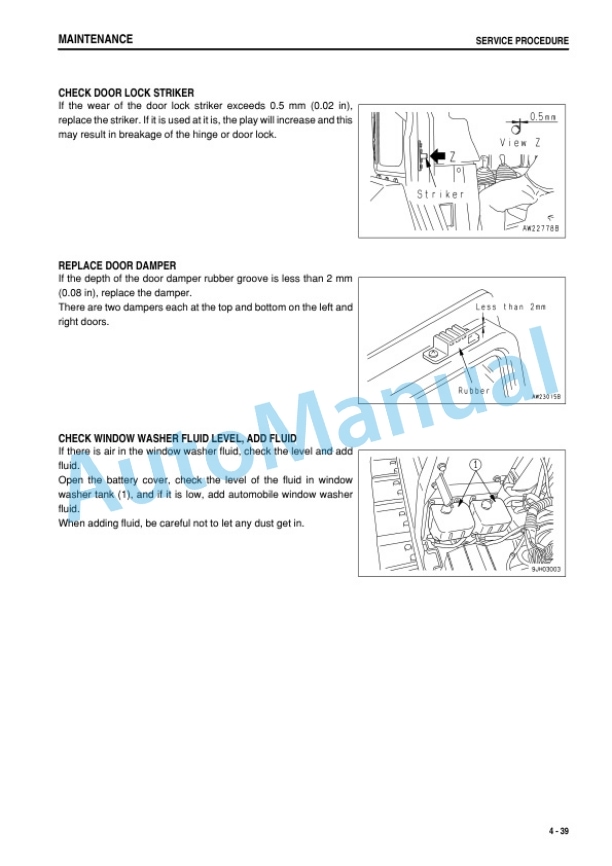 Komatsu D275A-5 Galeo Bull Dozer Operation and Maintenance Manual SEAM044801T 5 Komatsu D275A-5 Galeo Bull Dozer Operation and Maintenance Manual SEAM044801T - Image 5
