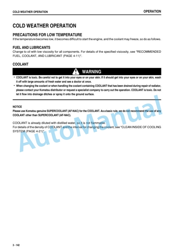 Komatsu D275A-5R Bull Dozer Operation and Maintenance Manual PEN00508-00 4 Komatsu D275A-5R Bull Dozer Operation and Maintenance Manual PEN00508-00 - Image 4