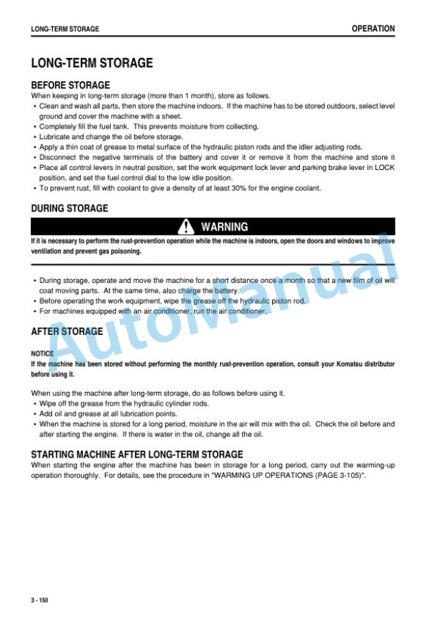 Komatsu D275A-5R Bull Dozer Operation and Maintenance Manual PEN01420-00 4 Komatsu D275A-5R Bull Dozer Operation and Maintenance Manual PEN01420-00 - Image 4
