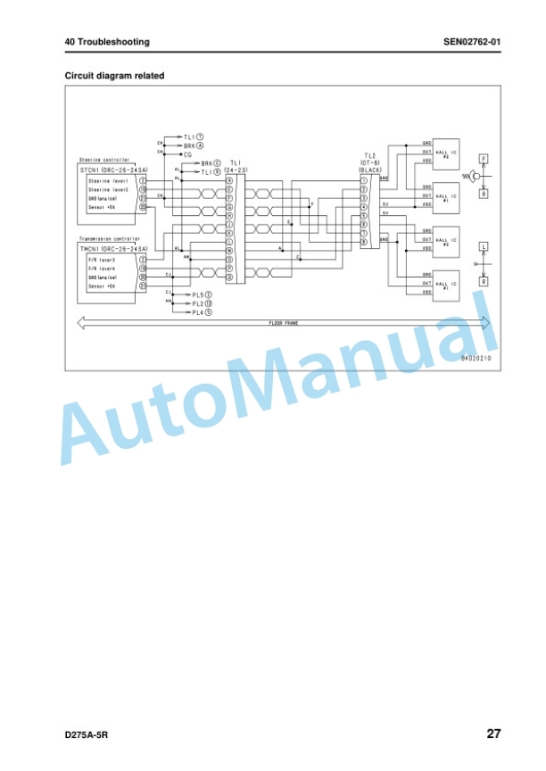 Komatsu D275A-5R Bull Dozer Shop Manual SEN02158-14 4 Komatsu D275A-5R Bull Dozer Shop Manual SEN02158-14 - Image 4