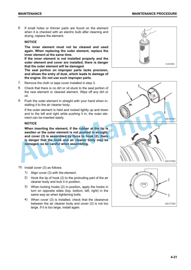 Komatsu D275A-6 Bull Dozer Operation and Maintenance Manual PEN01643-04 5 Komatsu D275A-6 Bull Dozer Operation and Maintenance Manual PEN01643-04 - Image 5
