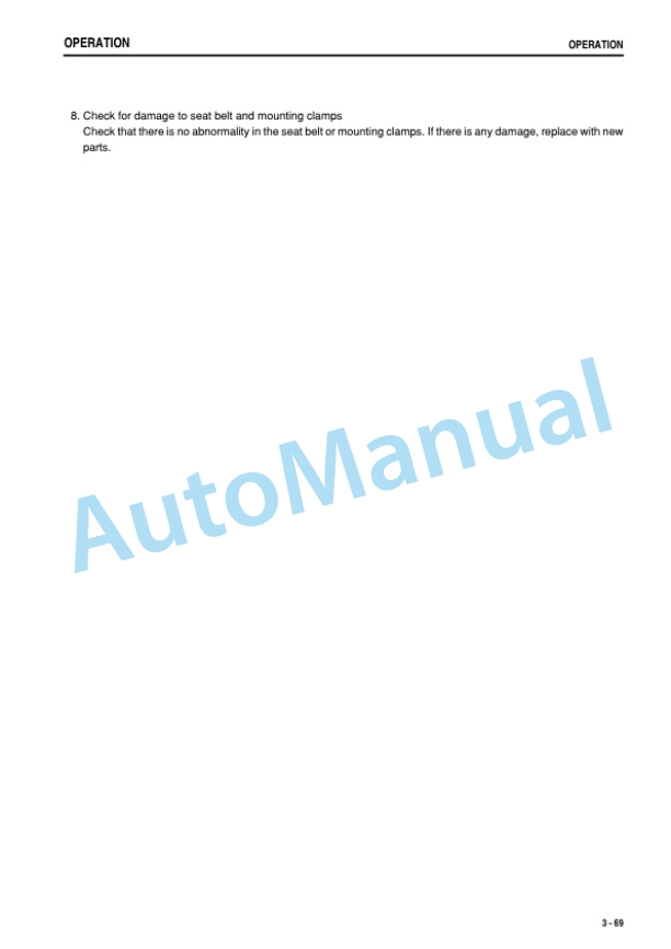 Komatsu D275AX-5 Bull Dozer Operation and Maintenance Manual SEAM043503P 3 Komatsu D275AX-5 Bull Dozer Operation and Maintenance Manual SEAM043503P - Image 3