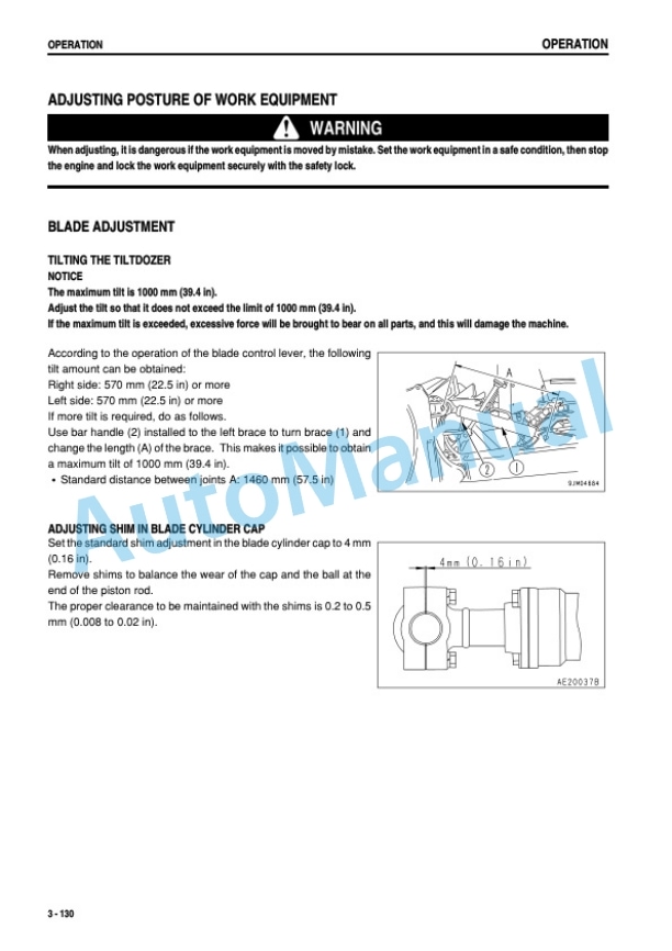 Komatsu D275AX-5 Bull Dozer Operation and Maintenance Manual SEAM048000P 4 Komatsu D275AX-5 Bull Dozer Operation and Maintenance Manual SEAM048000P - Image 4