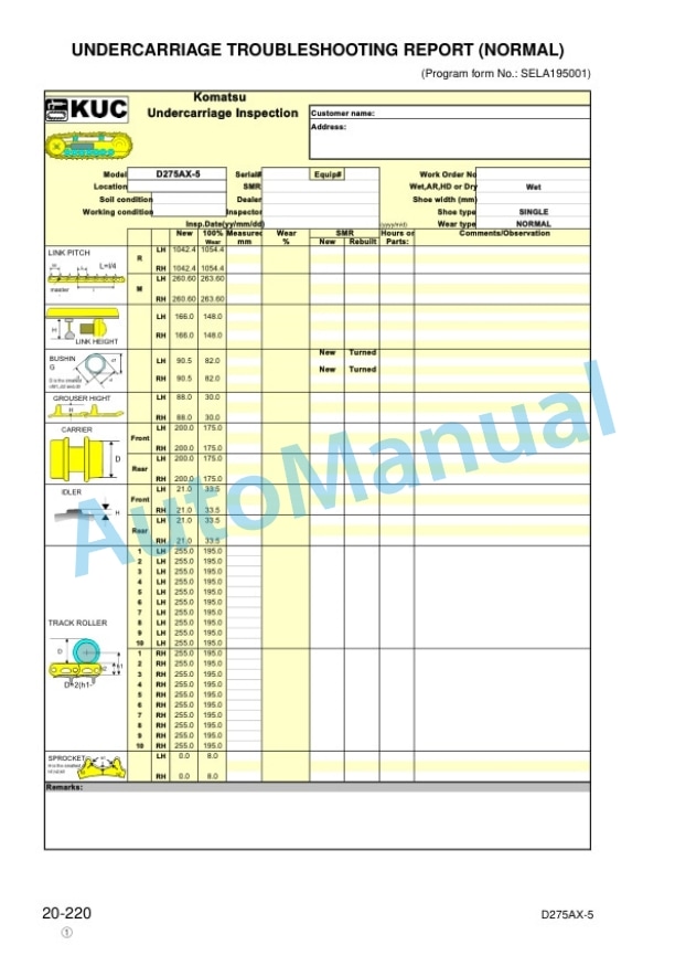 Komatsu D275AX-5 Bull Dozer Shop Manual SEBM025518 3 Komatsu D275AX-5 Bull Dozer Shop Manual SEBM025518 - Image 3