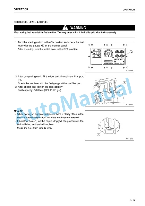 Komatsu D275AX-5 Galeo Bull Dozer Operation and Maintenance Manual PEN00033-02 3 Komatsu D275AX-5 Galeo Bull Dozer Operation and Maintenance Manual PEN00033-02 - Image 3