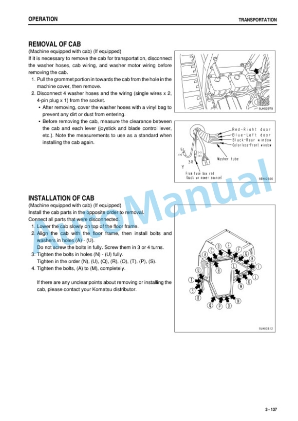Komatsu D275AX-5 Galeo Bull Dozer Operation and Maintenance Manual PEN00033-02 4 Komatsu D275AX-5 Galeo Bull Dozer Operation and Maintenance Manual PEN00033-02 - Image 4
