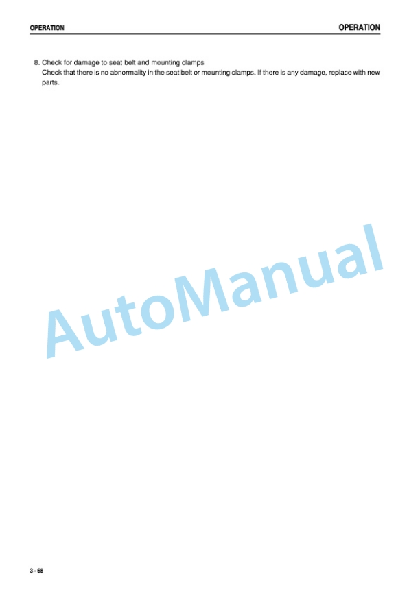 Komatsu D275AX-5 Galeo Bull Dozer Operation and Maintenance Manual SEAM055900T 3 Komatsu D275AX-5 Galeo Bull Dozer Operation and Maintenance Manual SEAM055900T - Image 3
