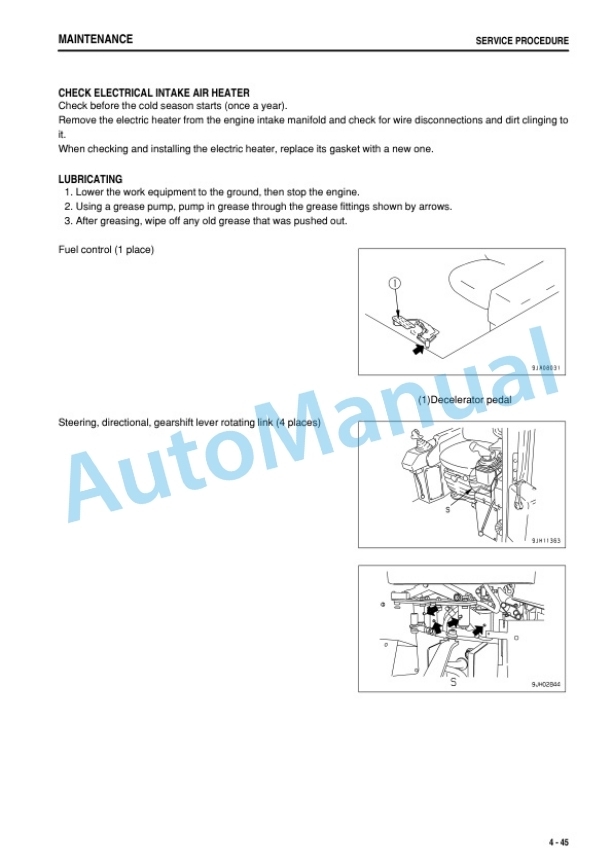 Komatsu D275AX-5 Galeo Bull Dozer Operation and Maintenance Manual TEN00035-02 5 Komatsu D275AX-5 Galeo Bull Dozer Operation and Maintenance Manual TEN00035-02 - Image 5