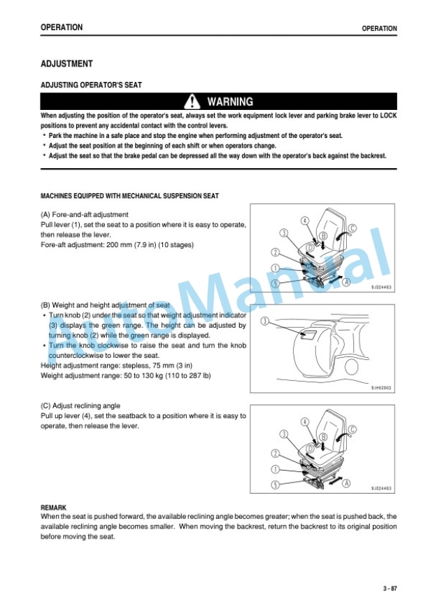 Komatsu D275AX-5E0 Bull Dozer Operation and Maintenance Manual PEN01258-00 3 Komatsu D275AX-5E0 Bull Dozer Operation and Maintenance Manual PEN01258-00 - Image 3