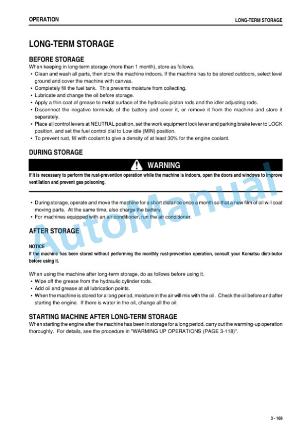 Komatsu D275AX-5E0 Bull Dozer Operation and Maintenance Manual PEN01258-05 4 Komatsu D275AX-5E0 Bull Dozer Operation and Maintenance Manual PEN01258-05-4
