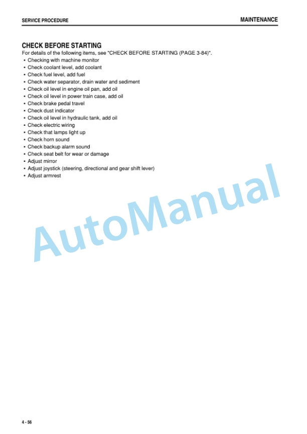 Komatsu D275AX-5E0 Bull Dozer Operation and Maintenance Manual PEN01311-03-5