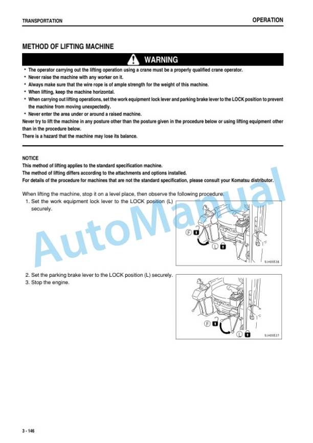 Komatsu D275AX-5E0 Bull Dozer Operation and Maintenance Manual TEN00352-00 4 Komatsu D275AX-5E0 Bull Dozer Operation and Maintenance Manual TEN00352-00 - Image 4