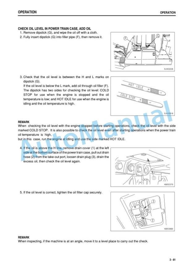 Komatsu D275AX-5E0 Galeo Bull Dozer Operation and Maintenance Manual PEN00132-03 3 Komatsu D275AX-5E0 Galeo Bull Dozer Operation and Maintenance Manual PEN00132-03 - Image 3