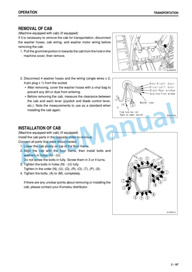 Komatsu D275AX-5E0 Galeo Bull Dozer Operation and Maintenance Manual PEN00132-03 4 Komatsu D275AX-5E0 Galeo Bull Dozer Operation and Maintenance Manual PEN00132-03 - Image 4