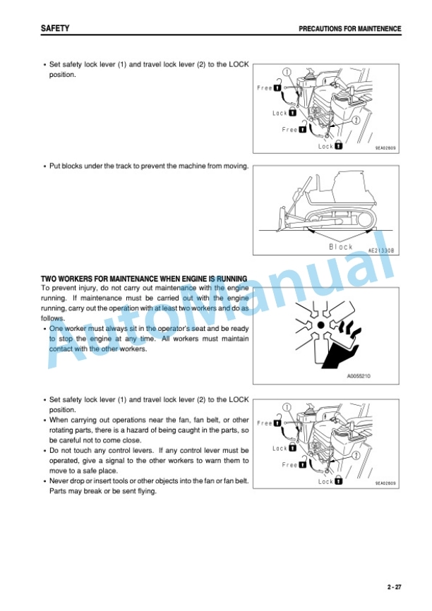 Komatsu D31EX-21, D31PX-21, D37EX-21, D37PX-21 Galeo Bull Dozer Operation and Maintenance Manual SEAM044001T 2 Komatsu D31EX-21, D31PX-21, D37EX-21, D37PX-21 Galeo Bull Dozer Operation and Maintenance Manual SEAM044001T - Image 2