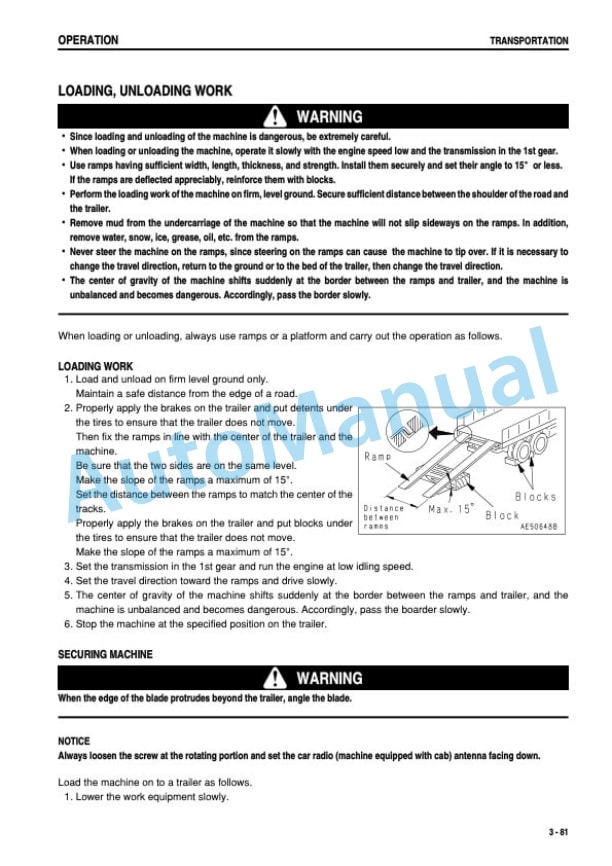 Komatsu D31EX-21, D31PX-21, D37EX-21, D37PX-21 Galeo Bull Dozer Operation and Maintenance Manual SEAM044002T 4 Komatsu D31EX-21, D31PX-21, D37EX-21, D37PX-21 Galeo Bull Dozer Operation and Maintenance Manual SEAM044002T - Image 4
