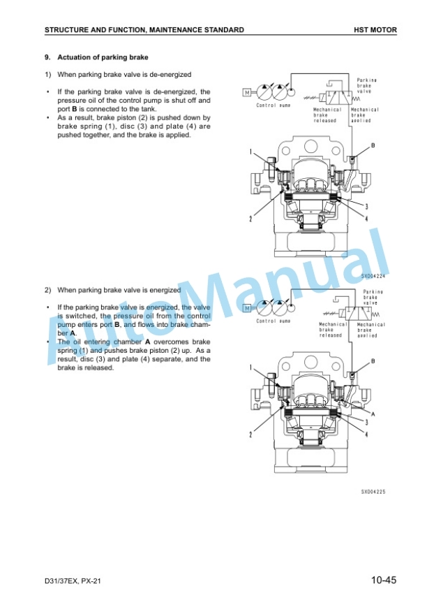 Alternative view of Komatsu D31EX-21, D31PX-21, D37EX-21, D37PX-21 Galeo Bull Dozer Shop Manual SEBM025608