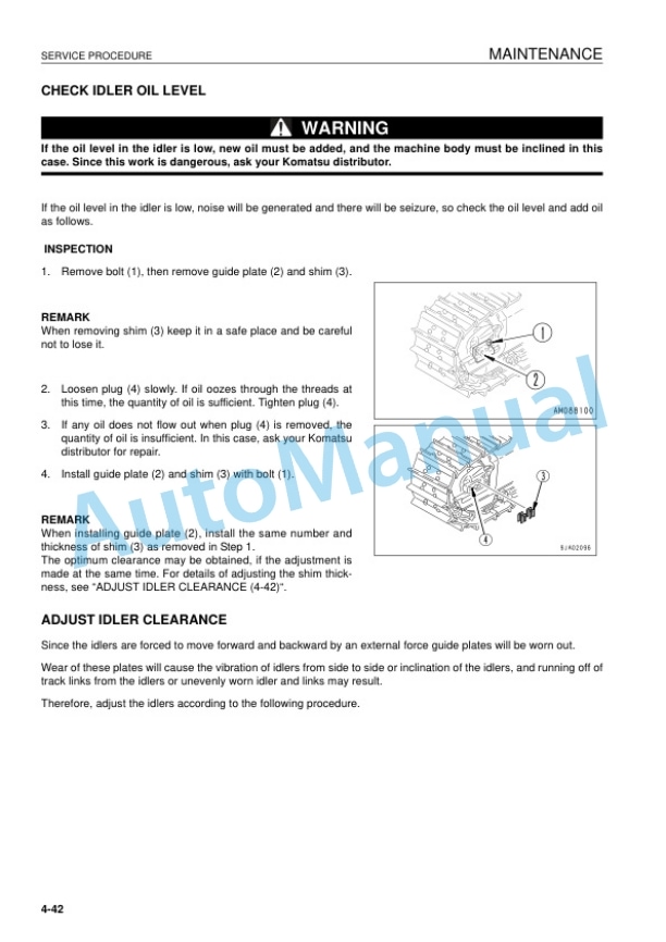 Komatsu D31EX-22, D31PX-22, D37EX-22, D37PX-22 Bull Dozer Operation and Maintenance Manual EENAM03160 5 Komatsu D31EX-22, D31PX-22, D37EX-22, D37PX-22 Bull Dozer Operation and Maintenance Manual EENAM03160 - Image 5