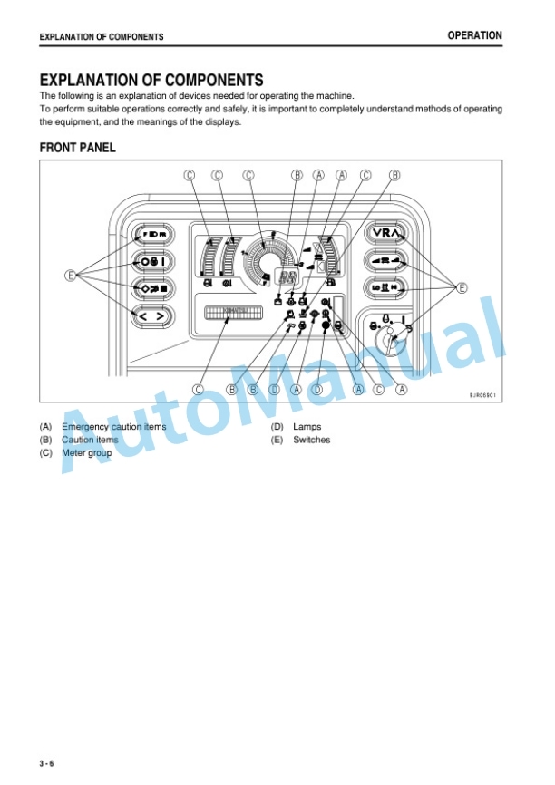 Alternative view of Komatsu D31EX-22, D31PX-22, D37EX-22, D37PX-22 Bull Dozer Operation and Maintenance Manual PEN00295-04