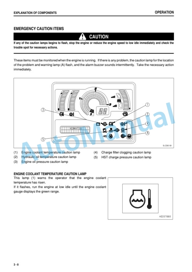 Komatsu D31EX-22, D31PX-22, D37EX-22, D37PX-22 Bull Dozer Operation and Maintenance Manual TEN01155-00-2
