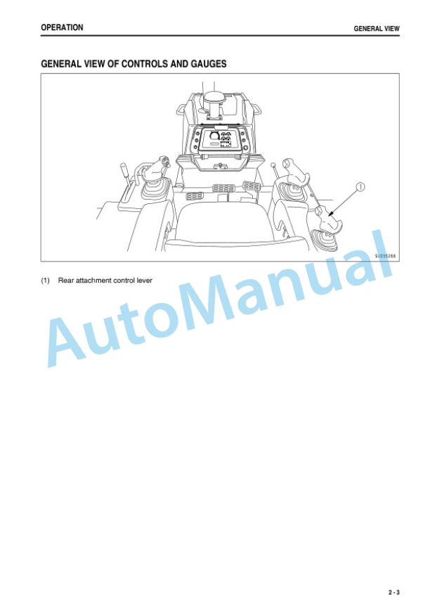 Komatsu D31PLL-21 Bull Dozer Operation and Maintenance Manual PEN00968-00 5 Komatsu D31PLL-21 Bull Dozer Operation and Maintenance Manual PEN00968-00-5