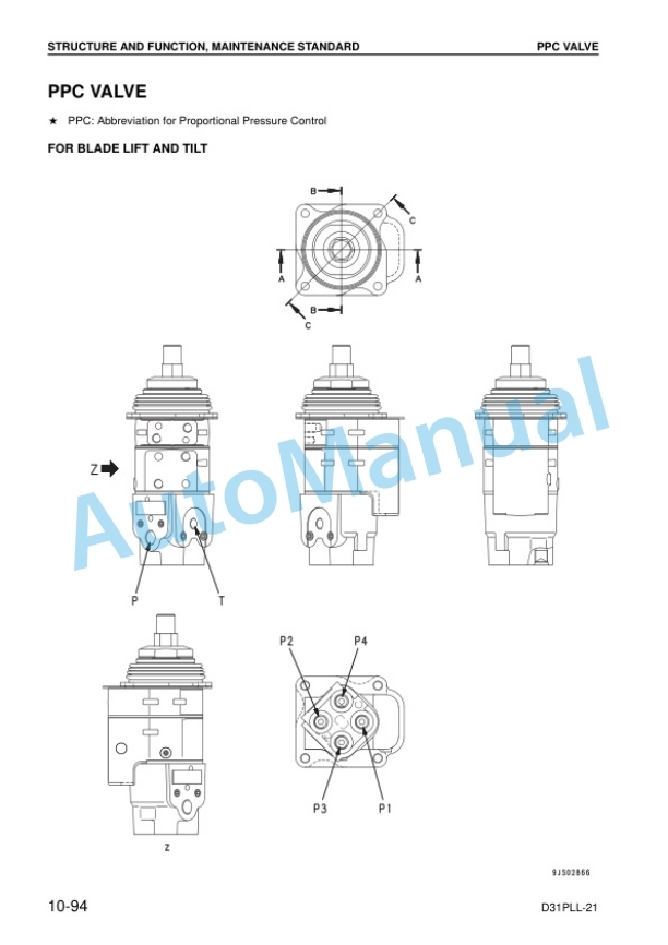 Alternative view of Komatsu D31PLL-21 Bull Dozer Shop Manual SEN06775-00