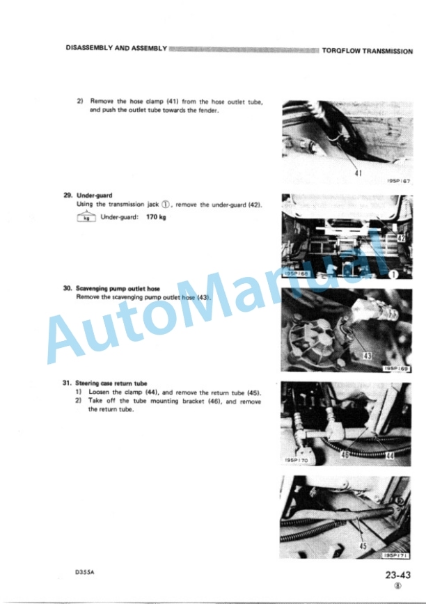 Komatsu D355A-3 Bull Dozer Shop Manual SEBM0195B09 3 Komatsu D355A-3 Bull Dozer Shop Manual SEBM0195B09 - Image 3