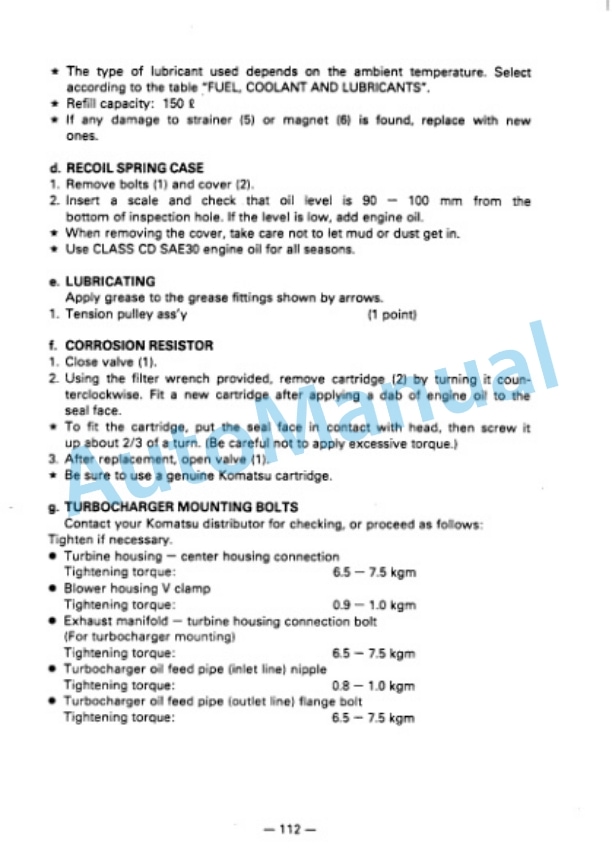 Komatsu D375A-2 Bull Dozer Operation and Maintenance Manual SEAM01970202 4 Komatsu D375A-2 Bull Dozer Operation and Maintenance Manual SEAM01970202 - Image 4