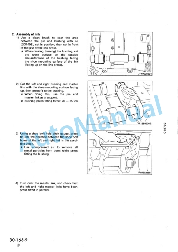 Komatsu D375A-2 Bull Dozer Shop Manual SEBM01970207 5 Komatsu D375A-2 Bull Dozer Shop Manual SEBM01970207 - Image 5