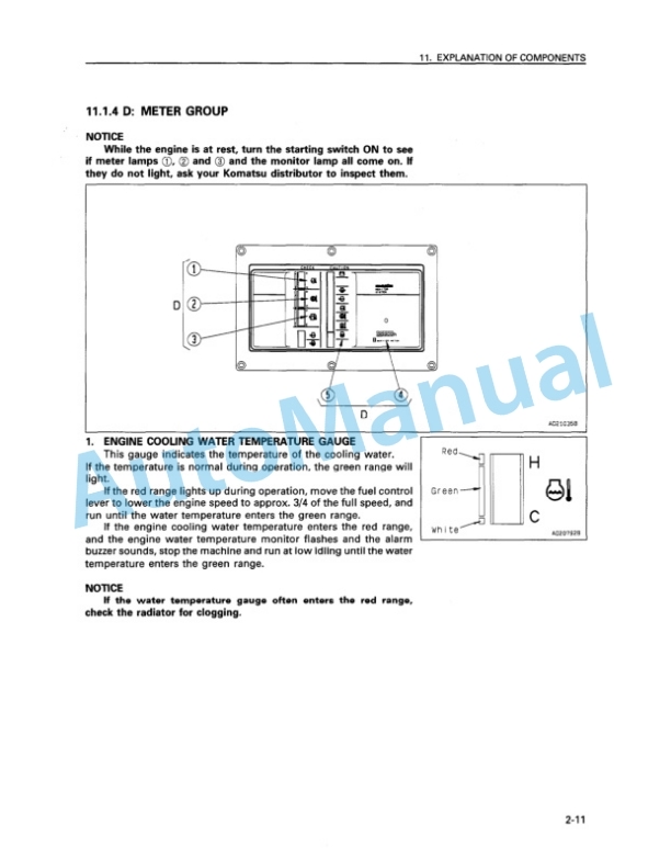 Alternative view of Komatsu D375A-3 Bull Dozer Operation and Maintenance Manual SEAM010801