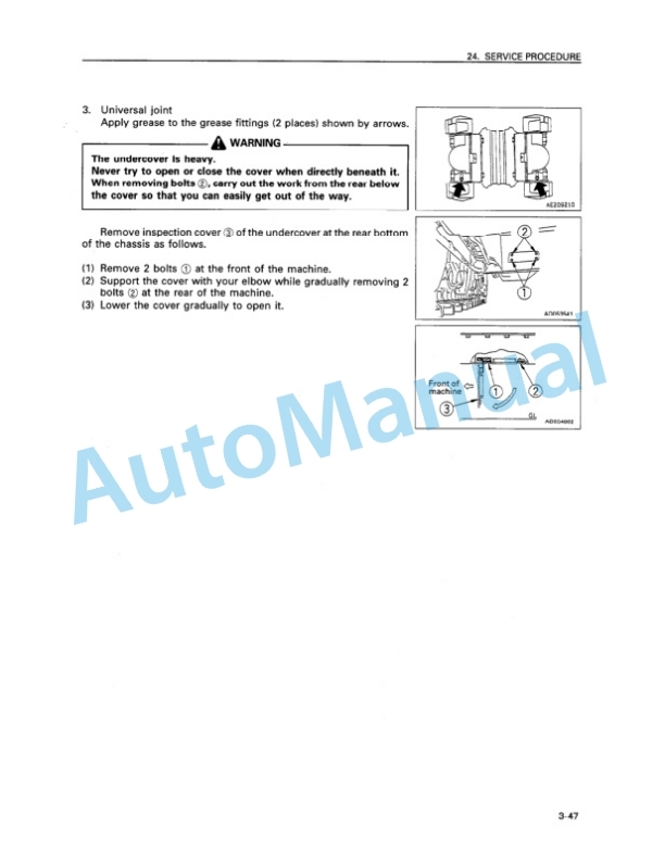 Komatsu D375A-3 Bull Dozer Operation and Maintenance Manual SEAM010801 5 Komatsu D375A-3 Bull Dozer Operation and Maintenance Manual SEAM010801 - Image 5