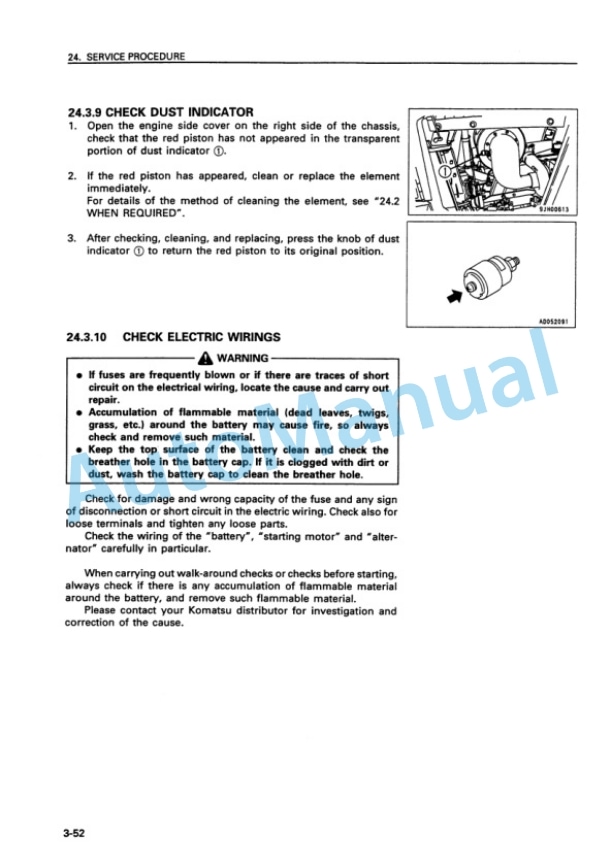 Komatsu D375A-3 Bull Dozer Operation and Maintenance Manual SEAM010803P 5 Komatsu D375A-3 Bull Dozer Operation and Maintenance Manual SEAM010803P - Image 5