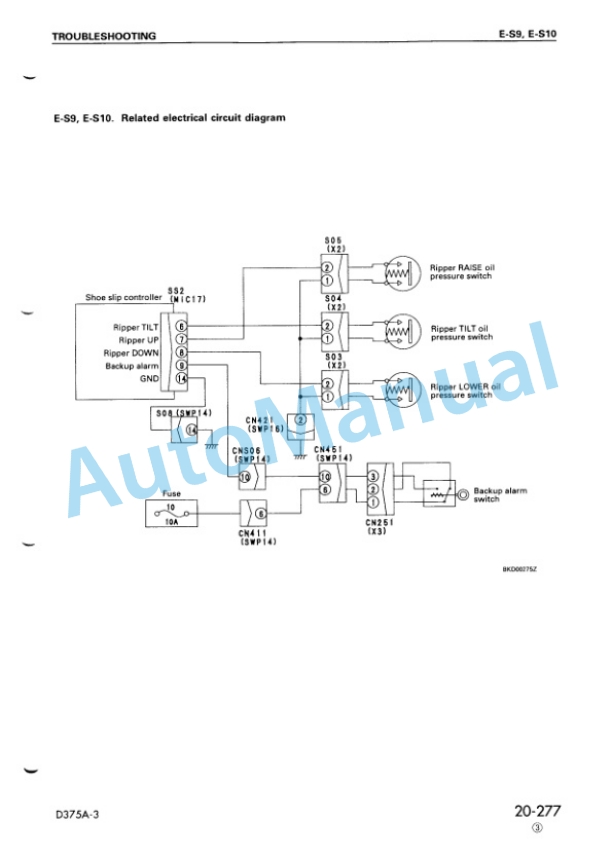 Komatsu D375A-3 Bull Dozer Shop Manual SEBM008403 3 Komatsu D375A-3 Bull Dozer Shop Manual SEBM008403 - Image 3