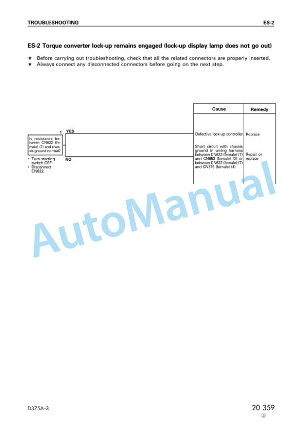 Komatsu D375A-3 Bull Dozer Shop Manual SEBM016104 3 Komatsu D375A-3 Bull Dozer Shop Manual SEBM016104 - Image 3