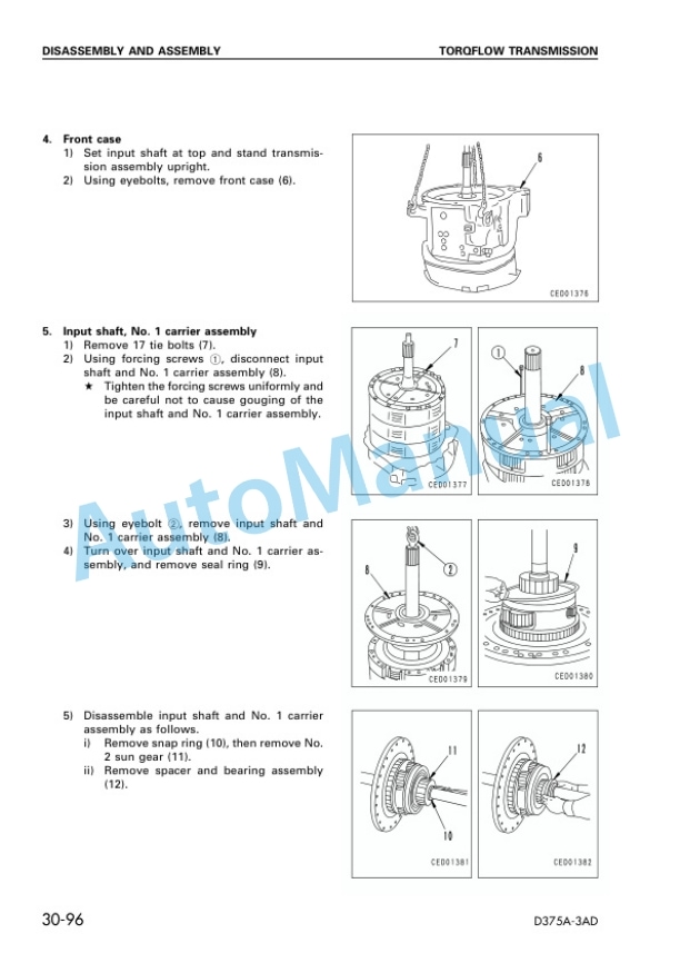 Komatsu D375A-3 Bull Dozer Shop Manual SEBM026600 4 Komatsu D375A-3 Bull Dozer Shop Manual SEBM026600 - Image 4