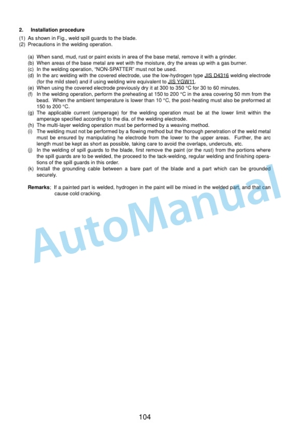 Komatsu D375A-5 Bull Dozer Field Assembly Instruction GEN00062-02 5 Komatsu D375A-5 Bull Dozer Field Assembly Instruction GEN00062-02 - Image 5