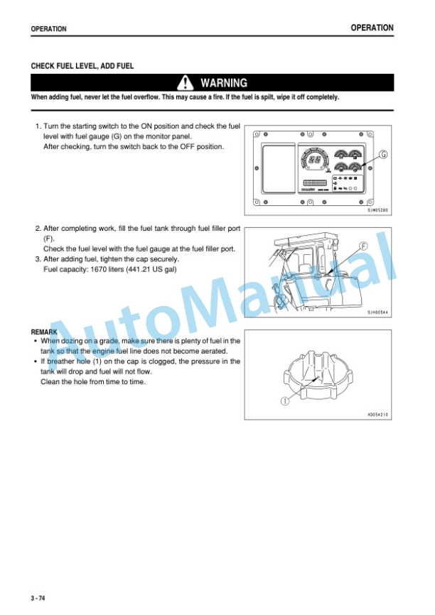 Komatsu D375A-5 Bull Dozer Operation and Maintenance Manual PEN00197-03 3 Komatsu D375A-5 Bull Dozer Operation and Maintenance Manual PEN00197-03 - Image 3