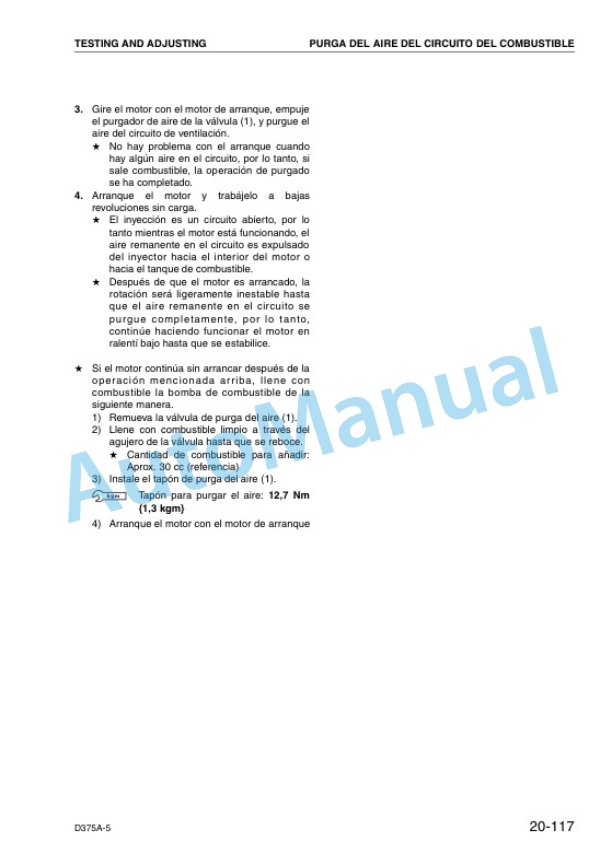 Komatsu D375A-5 Bull Dozer Shop Manual GSBM023505 3 Komatsu D375A-5 Bull Dozer Shop Manual GSBM023505 - Image 3