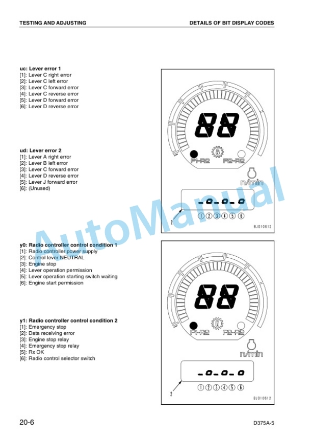 Komatsu D375A-5 Bull Dozer Shop Manual SEBM028901 3 Komatsu D375A-5 Bull Dozer Shop Manual SEBM028901 - Image 3