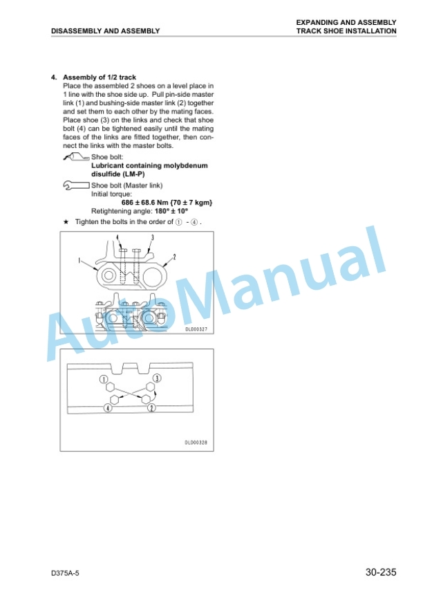 Komatsu D375A-5 Bull Dozer Shop Manual SEBM035201 5 Komatsu D375A-5 Bull Dozer Shop Manual SEBM035201 - Image 5