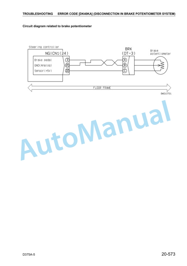Komatsu D375A-5 Bull Dozer Shop Manual SEBM036103 4 Komatsu D375A-5 Bull Dozer Shop Manual SEBM036103 - Image 4