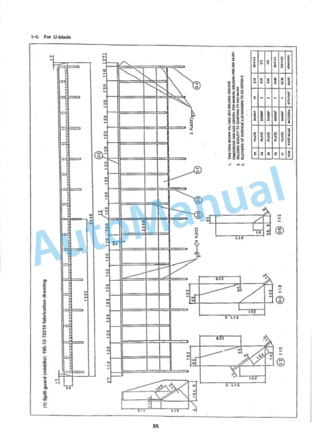 Komatsu D375A-5 Galeo Bull Dozer Field Assembly Manual SEAW003103 5 Komatsu D375A-5 Galeo Bull Dozer Field Assembly Manual SEAW003103 - Image 5