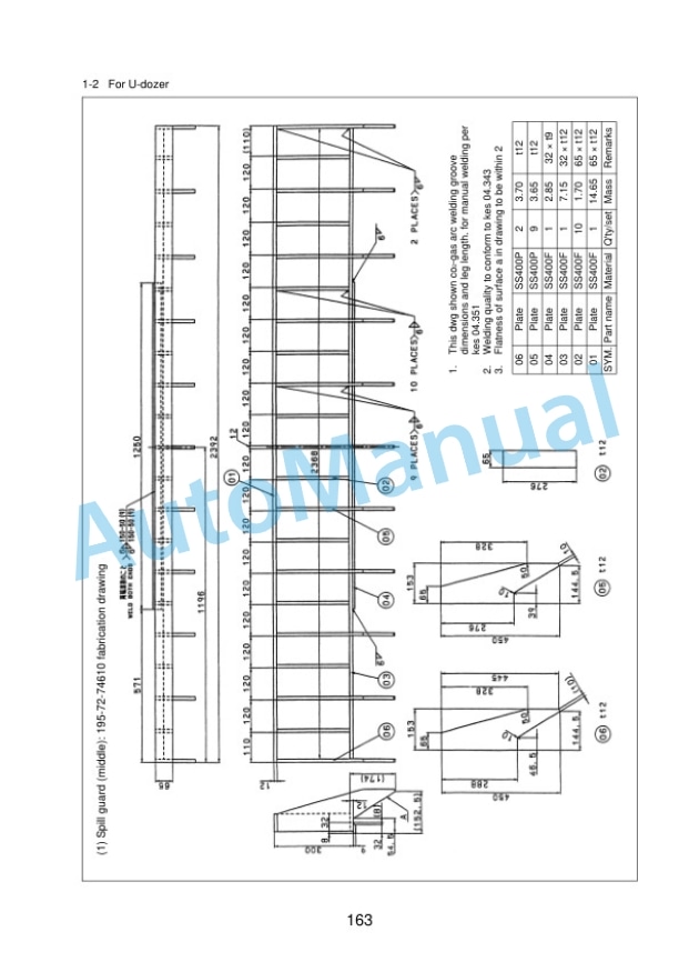 Komatsu D375A-5E0 Bull Dozer Field Assembly Instruction GEN00054-05 5 Komatsu D375A-5E0 Bull Dozer Field Assembly Instruction GEN00054-05 - Image 5