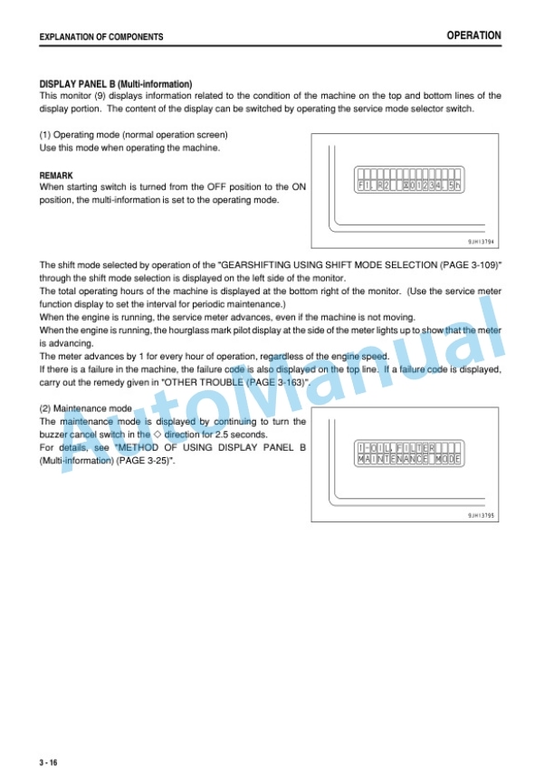 Alternative view of Komatsu D375A-5E0 Bull Dozer Operation and Maintenance Manual TEN00274-02