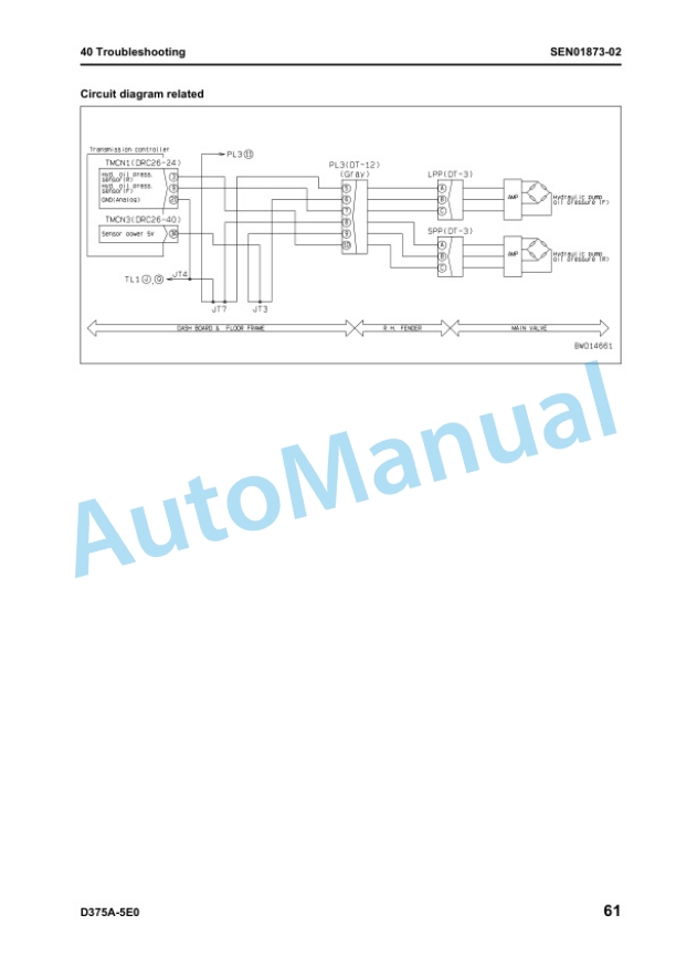Komatsu D375A-5E0 Bull Dozer Shop Manual SEN00986-13 4 Komatsu D375A-5E0 Bull Dozer Shop Manual SEN00986-13 - Image 4
